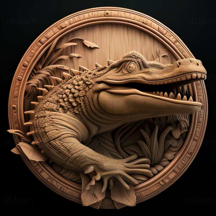 3D model Saturn alligator famous animal (STL)